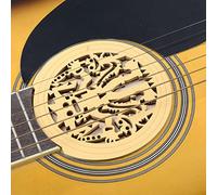 SPORTARC Guitar Soundhole Cover, Acoustic Guitar Soundhole Cover Wooden Folk Guitars Sound Hole Cover
