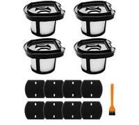 SPORTARC Hand Vacuum Filter, Replacement Filter Cartridge, for Bissell SpotClean Pro 2284W 2390 2389 Models, 4-Pack with Foam Filters & Cleaning Brush