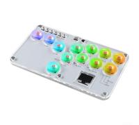 SPORTARC Hot Swappable RGB Fighting Game Keyboard 12 Key Controller Designed for PS4, For Switch and Other Platforms