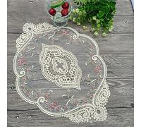 SPORTARC Lace Embroidered Cutwork Round Doilies Placemats Vase for PADS Handmade Lace Coasters Vintage Crochet Doilies for Kitchen Dining Room Party Wedding Tableware Dressers Decoration