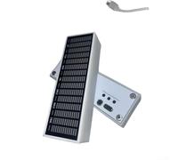SPORTARC LED Car Volume Level Indicator USB Audio for spectrum Lamp Kit Music Audio Display Circuit Board for Sound Control Rhythm Light for Home Desktop 11.4cm(White)