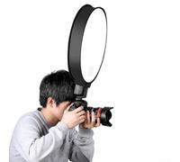 SPORTARC Mini Portable Softbox Round Beauty Dish Speedlite Flash Diffuser Softbox Round Softbox for Camera Speedlight，Enhance Your Photography (40cm), 1401864382