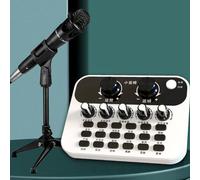 SPORTARC Mobile Live Broadcast Sound Card Mini Live Broadcaster, 5 0 Compatible, Highly Sensitive Capacitor Microphone