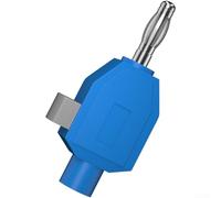 SPORTARC Quick Connect Banana Socket Jack 4mm Terminal Connector for AV Receiver Surround Sound Binding Post Adapter Male Connectors(blue)