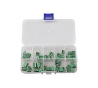 SPORTARC Screw Terminal Blocks, PCB Connectors, KF128 Kit, 2.54mm Pitch, 6A 125V, Green, 50PCS for DIY Electronics