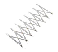 SPORTARC Sewing Gauge, Buttonhole Marker, Equilateral Ruler, Flexible Measurement Tool for Curtains, Zippers, Pleats, Aluminum Sewing Aid for Home Hand Sewing, Silver, 16cm