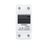 SPORTARC Single Phase Energy Meter, Electric KWH Meter, AC Watt Hour Meter, 220V 60A Digital Display, LCD Screen, Flame Retardant, for Home Workshop