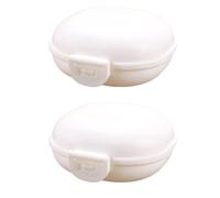 SPORTARC Soap Container, 2PCS Portable Soap Dish with Lid, Travel Bar Soap Holder, Soap Case for Camping Gym Travel