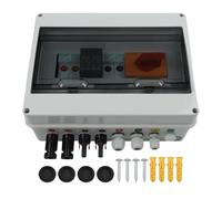 SPORTARC Solar Combiner Box, PV Array Box, 2 In Out Solar Junction Box with IP65 Waterproof, Over-Voltage Protection for 2 String Solar Panels, Residential Rooftop PV System