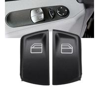 SPORTARC Switch Button, Door Glass Control, for Mercedes Vito W639 2003-2015, Sprinter 906 2005-2015, Black Plastic, Driver Side Front, 2 Pack