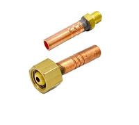 SPORTARC Welding Torch Connector, TIG Torch Fitting, Front Gas Power Cable Nut Screw, Brass 8mm x 1.5mm, 2-Pack for QQ-150 150A Welding Torch
