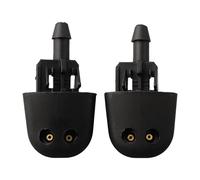 SPORTARC Windscreen Washer Jets, Water Nozzle Spray, Front Screen Wash, for Vauxhall Vivaro, ABS Black, 2 Pack