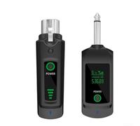 SPORTARC Wireless Microphone System, 2.4G Wireless XLR Transmitter And Receiver 20Hz-20KHz For Electric Guitar/bass Audio Mixer(ONE TO ONE)