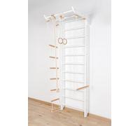 SportBaby Swedish Ladder Wall Bars ˝Kinder-2-220-White˝ Home gym, Sport complex, Indoor Wooden Stall Bar