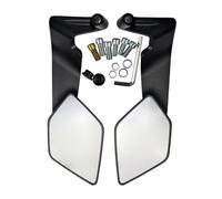 Sportbike motorcycle reflectors provide enhanced visibility in the riding environment and motorcycle rear view aluminum alloy