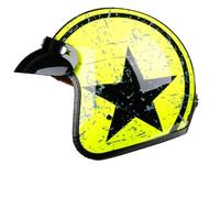 Sportbikes Motorcycle Cruiser Motorcycle Helmet British Standard Open-Face Helmets for Motorcycle Helmet for Scooter Couple Scooter All-Season Brim 3/4 Helmet ABS Removable lining