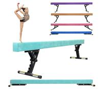 SportBob Gymnastics Beam 8ft High and Low Floor Balance Beam with 5 heights Adjustable, Gymnastics Balance Beam for Kids Children Girls Training, Home Gym Equipment for All Gymnastic