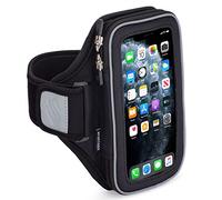 Sporteer Entropy E8 Padded Running Armband - Contoured Memory Foam Support for iPhone 17/16/15 Pro Max & Plus, Galaxy S26+/S25+, Pixel 10 XL & Galaxy A57/A56/A17/A16 - Fits Large Cases