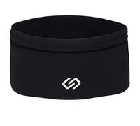 Sporteer Versaflex Running Belt, Travel Money and Passport Belt, Workout Waist Pack for Large Phones and Personal Items (Black, Small)