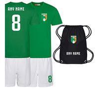 Sportees Ireland Eire Style Home Shirt Green Football Shirt UK for Boys and Girls Unisex Kids Playwear Best Gift for Children Age 3 to 13 Years Old - 3/4 Years Green