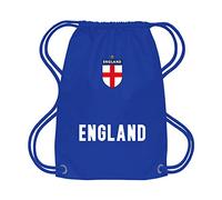 Sportees Retro Kids England Football School Kit Gym Bag - Royal Blue, 7L, Water Resistant, Unisex, Small/Medium