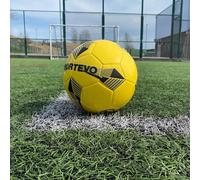SportEvo Eclipse Training Football - Kids & Youth Football for Training | EVA Foam Layer for Enhanced Control | High Air Retention Valve | Durable TPU Outer | Yellow [Size 3]