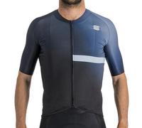 Sportful Bomber Short Sleeve Cycling Jersey - Black / Galaxy Blue / 2XLarge