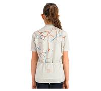 Sportful Checkmate Short Sleeve Jersey 14 Years Peach / Blue Sky