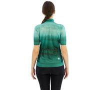 Sportful Flow Supergiara Short Sleeve Jersey Green S Woman S Shrub Green