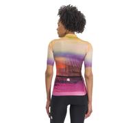Sportful Flow Supergiara Short Sleeve Jersey Pink XL Woman XL Carmine Rose / Yellow