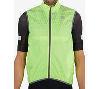 Sportful Reflex Windproof Vest Greenish Fluorescent Yellow Grey - M