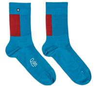 Sportful Snap Socks - Berry Blue / Cayenna Red / Small