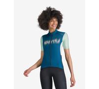 Sportful Supergiara Logo Jersey short sleeve Atlantic blue Women - M