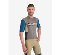 Sportful Supergiara Logo Jersey short sleeve grey blue - S