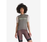 Sportful Supergiara Logo Short Sleeve Jersey Grey L Women