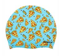 Sporti Unisex-Adult Silicone Swim Cap, Abstract Design Hat, Protects Hair | Textured Interior, Anti-slip Grip, Lightweight Feel, Easy Wear, Hair Coverage, Comfortable Fit, Lap Practice, Pool Swimming