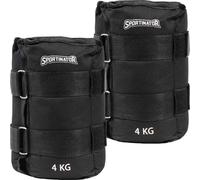 SPORTINATOR Ankle & Wrist Weight Cuffs 0.5 to 4 kg Black New (2-Pack)