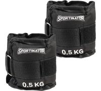 SPORTINATOR Ankle & Wrist Weight Cuffs 0.5 to 4 kg Black New (2-Pack)