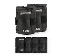 SPORTINATOR® Arm & Leg Weight Cuffs Wrist Adjustable Velcro Ankle Weights Training Weights Set of 2 2 x 0.5/1/2/4 kg Ankle Weights for Women, Men (2 x 1 kg)