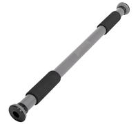 SPORTINATOR® Pull-up bar for clamping in the door frame, for your home gym. Length 60-102 cm, compact, safe and quick without drilling, load capacity up to 150 kg (grey)