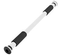 SPORTINATOR® Pull-up bar for clamping in the door frame, for your home gym. Length 60-102 cm, compact, safe and quick without drilling, load capacity up to 150 kg (white)