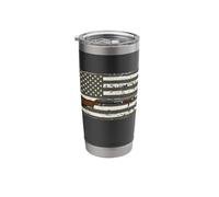 Sporting Clays - Clay Target Shooting - USA Shotgun Flag Stainless Steel Insulated Tumbler