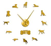 Sporting Dog Breed Pointer Dog Wall Clocks German Shorthaired DIY Large Wall Watch Pointer Deutsch Kurzhaar Dog Wall Art Stickers