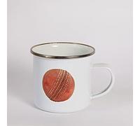 Sporting Nation Cricket Old Ball Enamel Mug