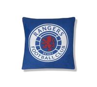 Sporting Profiles Official Glasgow Rangers FC Crest Cushion - Blue with Large Club Logo - 37cm x 37cm