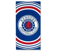 Sporting Profiles Official Glasgow Rangers FC Large Bath Towel Blue and Red Club Crest Design 140cm x 70cm