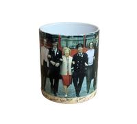 Sporting Profiles On The Buses TV Show Mug - Stan Butler & Blakey Cast Photo Showing Copy Autographs - Fan Memorabilia Gift