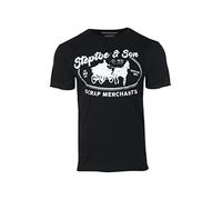 Sporting Profiles Steptoe and Son Scrap Merchants Licensed T Shirt Vintage Look (as8, Alpha, x_l, Regular, Regular, XL) Black
