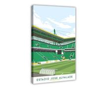 Sporting, Stadion, Estadio Jose Alvalade, Sporting, Artwork, Lissabon, Poste Canvas Poster Bedroom Decor Landscape Office Room Decor Gift 08x12inch(20x30cm)