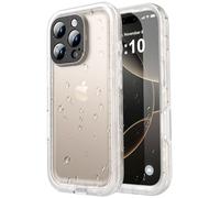 SPORTLINK for iPhone 16 Pro Max Case, IP68 Waterproof Shockproof Full-Body Cover with Built-in Screen Protector, Military-Grade Drop Protection, Frosted Clear